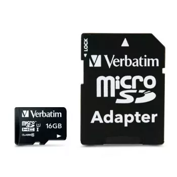 MicroSDHC Verbatim Premium 16 GB Class 10 preto