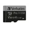 Verbatim Pro U3 512GB cartão Micro SDXC, 512 GB, MicroSDXC, Class 10, UHS-I, 100 MB/s, 90 MB/s