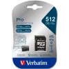Verbatim Pro U3 512GB cartão Micro SDXC, 512 GB, MicroSDXC, Class 10, UHS-I, 100 MB/s, 90 MB/s