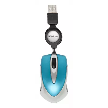 Rato Verbatim Go Mini escritório ambidestro USB Type-A ótico 1000 DPI