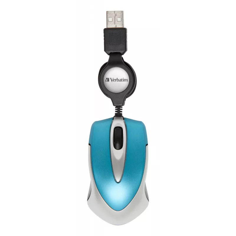 Rato Verbatim Go Mini escritório ambidestro USB Type-A ótico 1000 DPI
