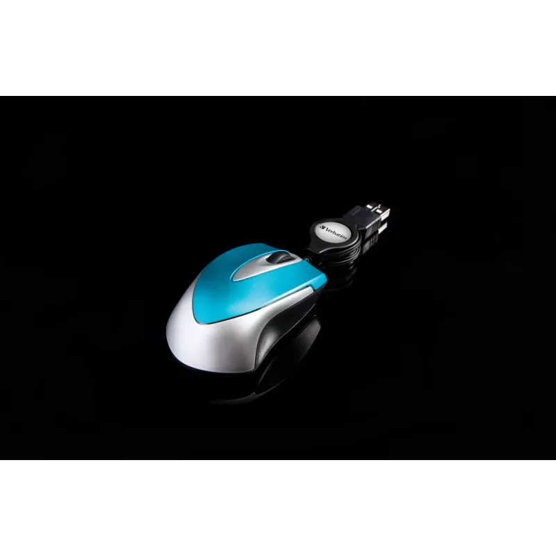 Rato Verbatim Go Mini escritório ambidestro USB Type-A ótico 1000 DPI