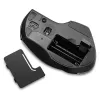 Rato Verbatim 8 botões sem fios Blue LED, Blue LED, RF sem fios, 1600 DPI, preto, cinzento