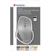 Rato Verbatim 8 botões sem fios Blue LED, Blue LED, RF sem fios, 1600 DPI, preto, cinzento