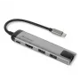 Dock/Replicador de portas para portátil Verbatim 49141 USB 3.2 Gen 1 (3.1 Gen 1) Type-C preto, prateado