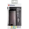 Dock/Replicador de portas para portátil Verbatim 49142 USB 3.2 Gen 1 (3.1 Gen 1) Type-C preto, prateado