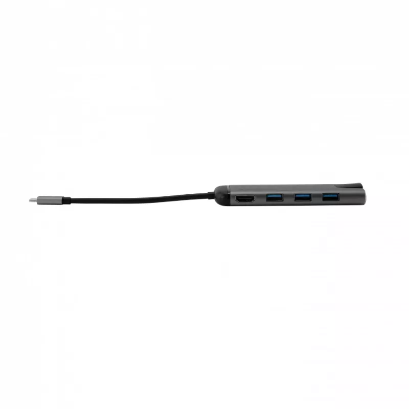 Dock/Replicador de portas para portátil Verbatim 49142 USB 3.2 Gen 1 (3.1 Gen 1) Type-C preto, prateado