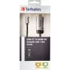 Adaptador de cabo de vídeo Verbatim 49144 1,5 m USB Type-C HDMI preto, prateado