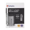 Dock/Replicador de portas para portátil Verbatim 49146 USB 3.2 Gen 1 (3.1 Gen 1) Type-C preto, prateado
