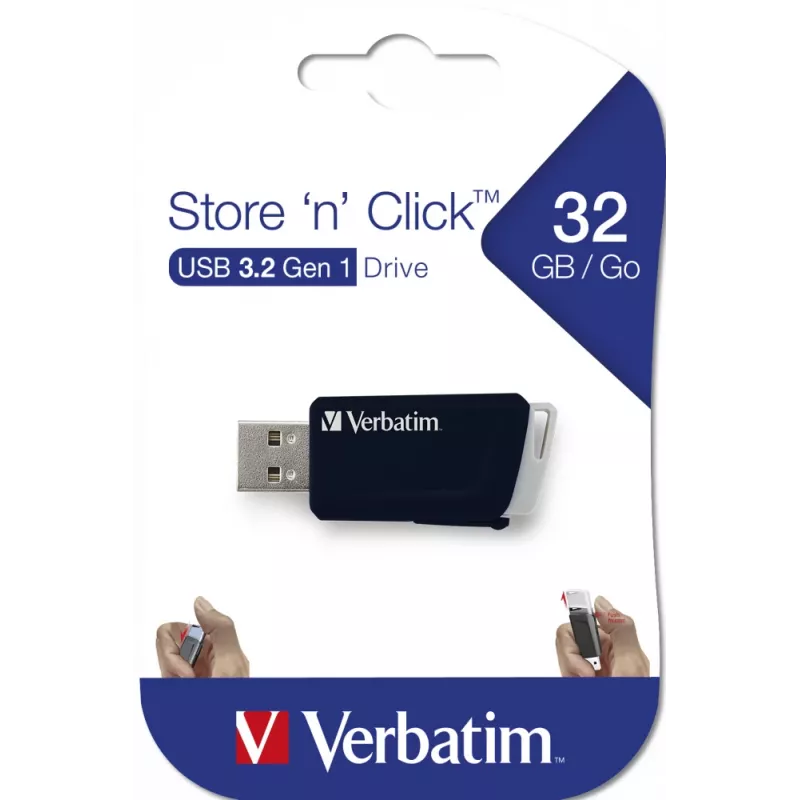Verbatim Store 'n' Click - Pen drive USB 2.0 3.2 GEN1 32 GB - preto