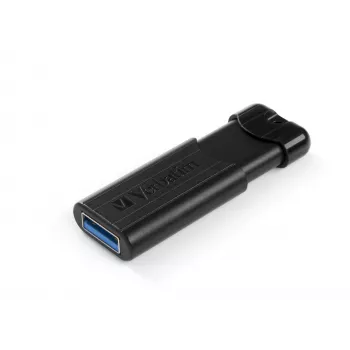 Verbatim PinStripe 3.0 - Pen drive USB 3.0 32 GB – preto, 32 GB, USB Type-A, 3.2 Gen 1 (3.1 Gen 1), Slide, 7 g, preto