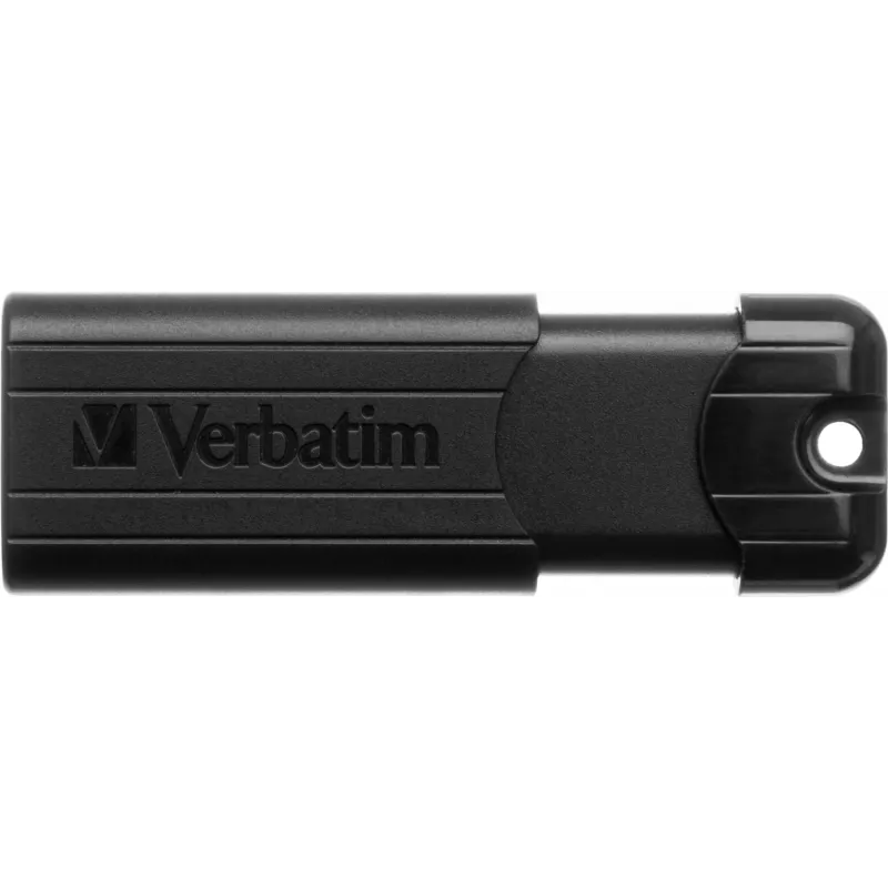 Verbatim PinStripe 3.0 - Pen drive USB 3.0 64 GB – preto, 64 GB, USB Type-A, 3.2 Gen 1 (3.1 Gen 1), Slide, 7 g, preto