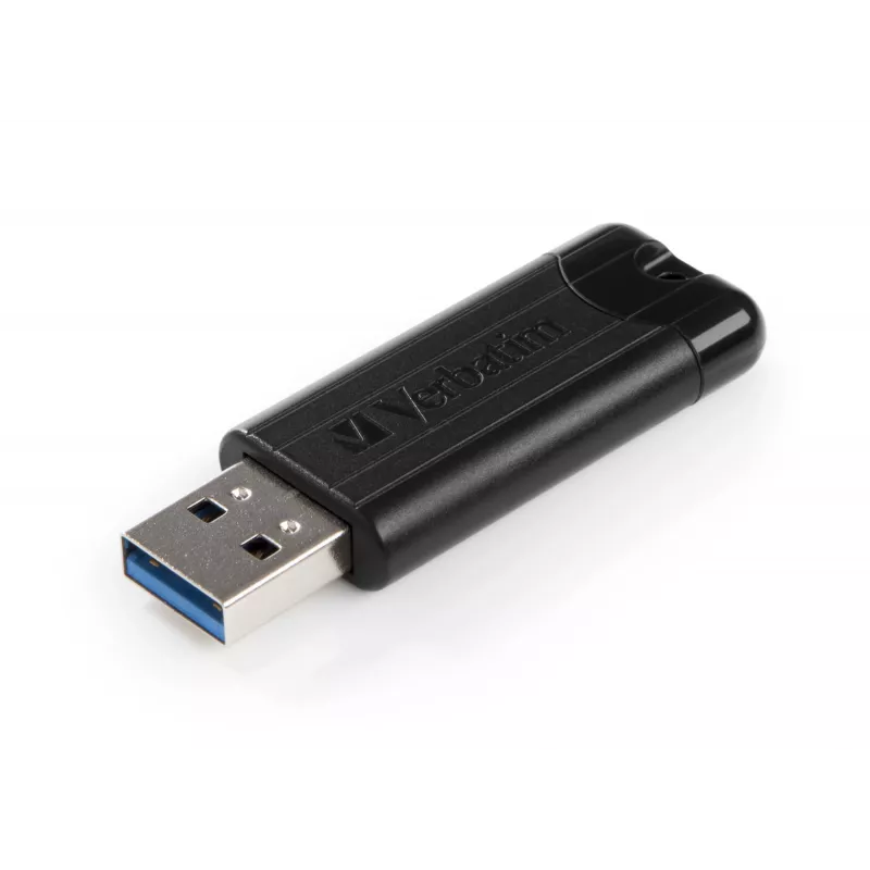 Verbatim PinStripe 3.0 - Pen drive USB 3.0 256 GB – preto, 256 GB, USB Type-A, 3.2 Gen 1 (3.1 Gen 1), Slide, 7 g, preto