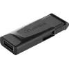 Verbatim Slider - Pen drive 128 GB - preto, 128 GB, 2.0, Slide, 8 g, preto