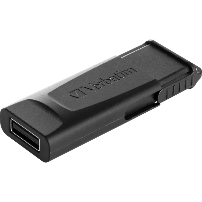 Verbatim Slider - Pen drive 128 GB - preto, 128 GB, 2.0, Slide, 8 g, preto