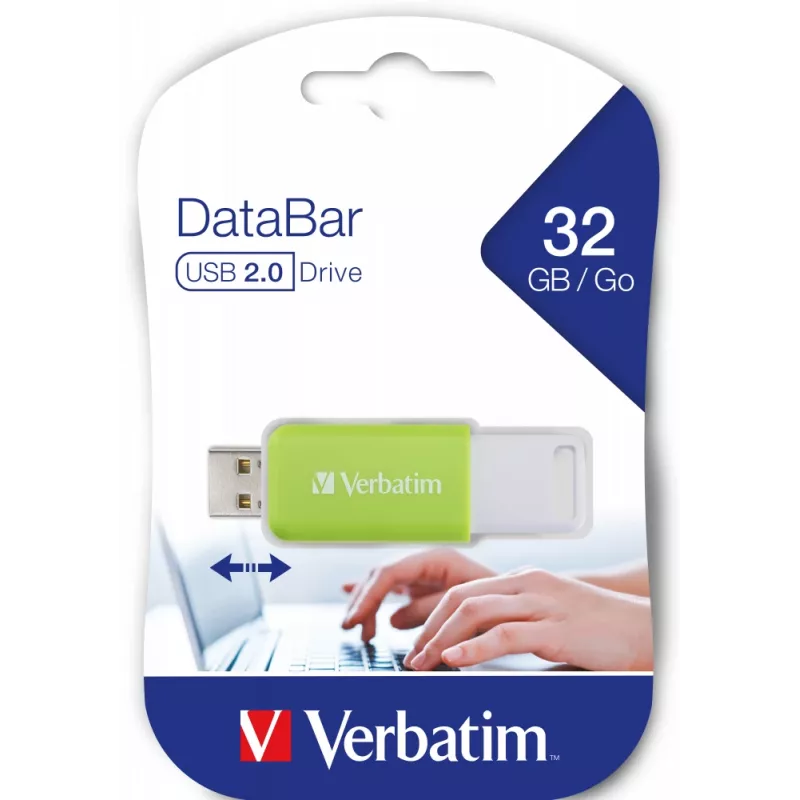 Pen drive Verbatim V DataBar 32 GB USB Type-A 2.0 verde