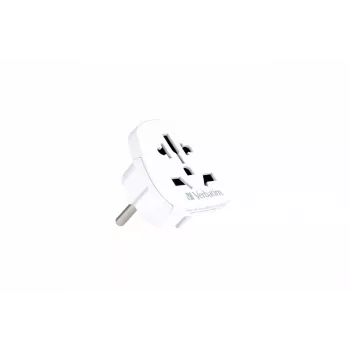 Adaptador de ficha de rede Verbatim 49541 universal tipo E/F híbrido branco