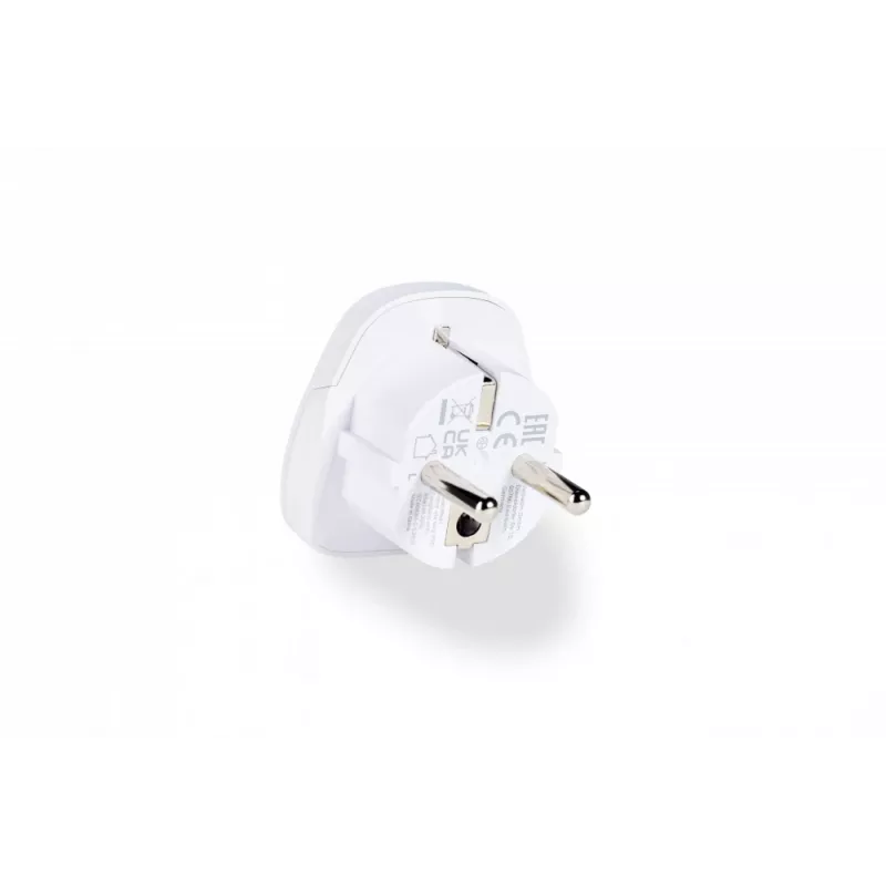 Adaptador de ficha de rede Verbatim 49541 universal tipo E/F híbrido branco