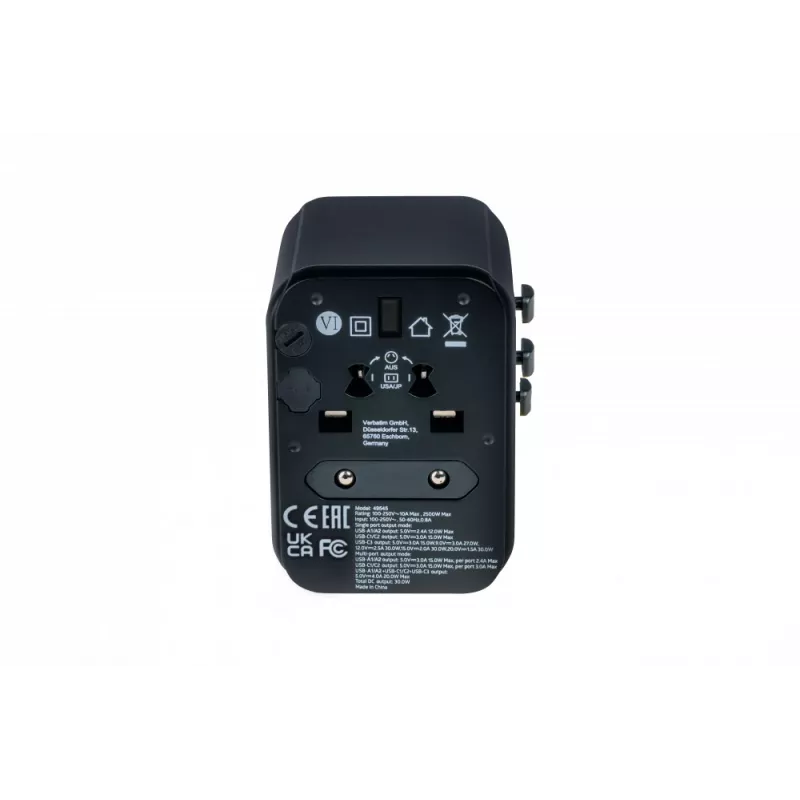 Adaptador de fonte de alimentação Verbatim 49545 universal