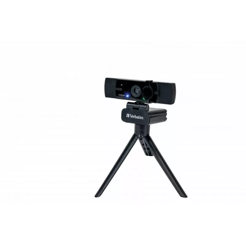 Webcam Verbatim 49580 3840 x 2160 píxeis USB 2.0 preta
