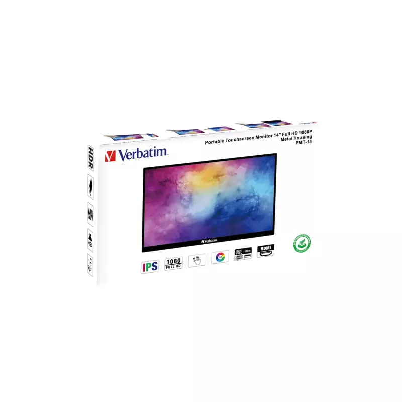 Monitor de computador Verbatim 49591 35,6 cm (14