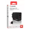 Carregador móvel Verbatim 49700 universal preto AC carregamento rápido interior