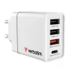 Carregador rápido AC Verbatim 49700 universal branco para interior