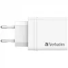 Carregador rápido AC Verbatim 49700 universal branco para interior