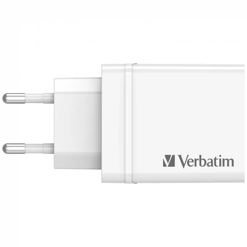 Carregador rápido AC Verbatim 49700 universal branco para interior