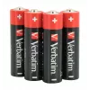 Pilhas alcalinas Verbatim AA, pilha descartável, AA, alcalina, 1,5 V, 10 unid., preto, vermelho
