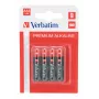 Pilhas alcalinas Verbatim AAA embalagem blister de 4, pilha descartável, AAA, alcalina, 1,5 V, 4 unid., multicolor