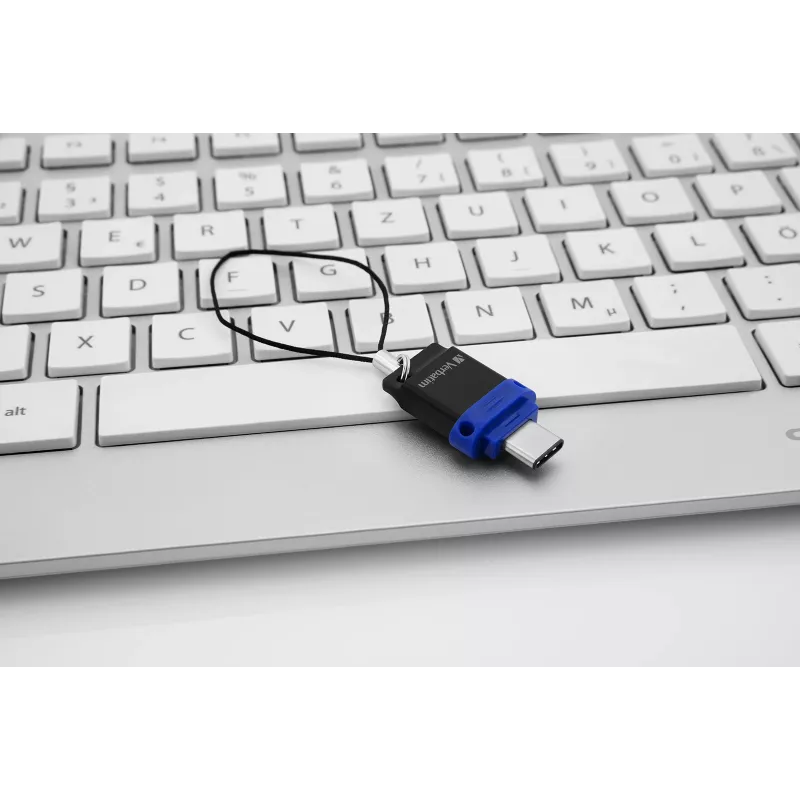 Verbatim Dual - unidade USB 3.0 64 GB - USB-C / USB-A - azul