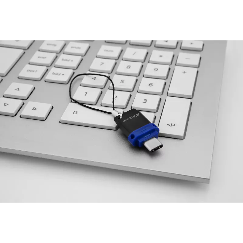 Verbatim Dual - unidade USB 3.0 64 GB - USB-C / USB-A - azul