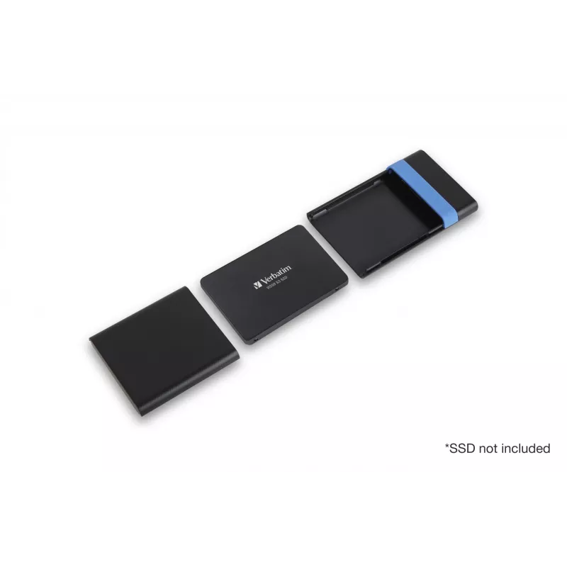 Verbatim Store'N'Go kit de caixa HDD/SSD preto, azul 2,5 polegadas