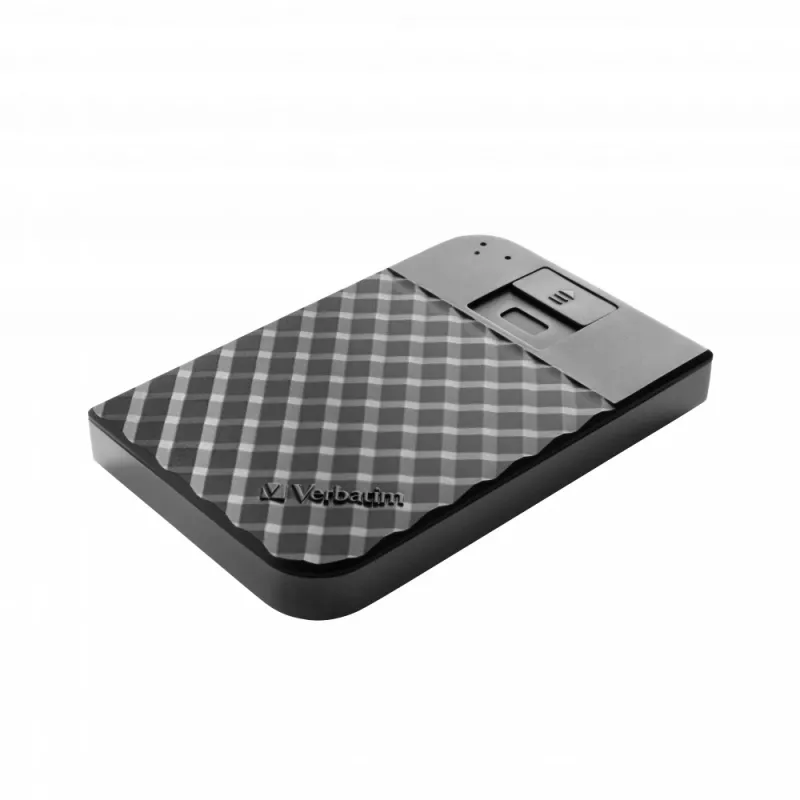 Verbatim disco rígido portátil com leitor de impressões digitais 2TB, 2 TB, 3.2 Gen 1 (3.1 Gen 1), preto