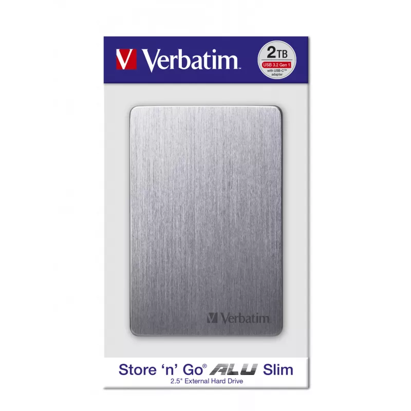 Verbatim Store 'n' Go ALU disco rígido portátil fino 1TB Space Grey