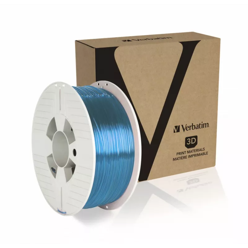 Verbatim 55056 material de impressão 3D poli(tereftalato de etileno glicol) (PETG) azul, transparente 1 kg
