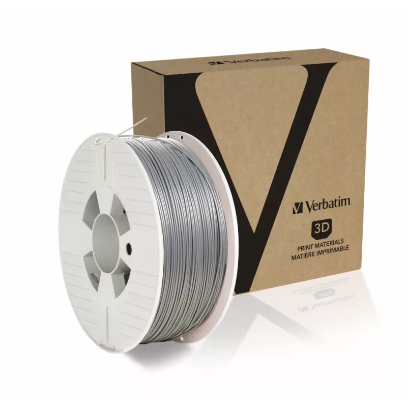 Verbatim 55319 material de impressão 3D ácido polilático (PLA) prateado 1 kg