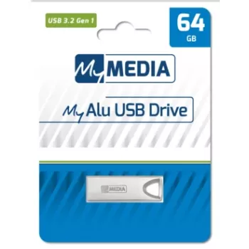 MyMedia MyAlu Pen drive USB 3.2 Gen 1 64 GB USB Type-A 3.2 Gen 1 (3.1 Gen 1) prateado
