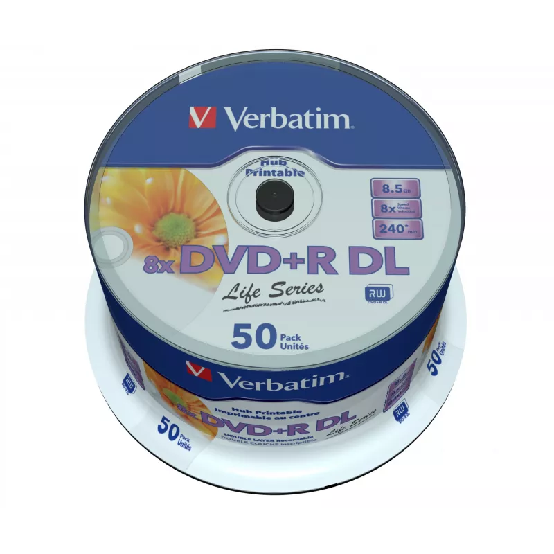 Verbatim 97693 Suporte DVD 8,5 GB DVD+R DL 50 unid.