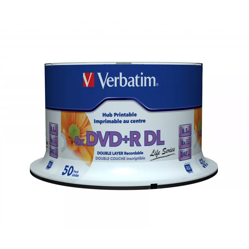 Verbatim 97693 Suporte DVD 8,5 GB DVD+R DL 50 unid.