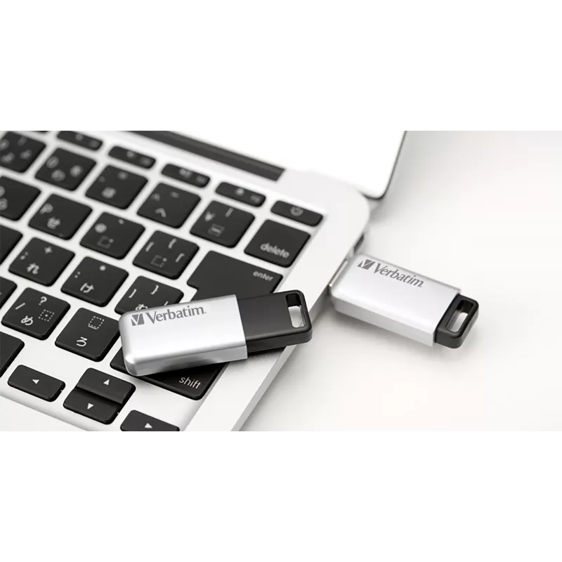 Verbatim Secure Pro - Pen drive USB 3.0 64 GB - prateado