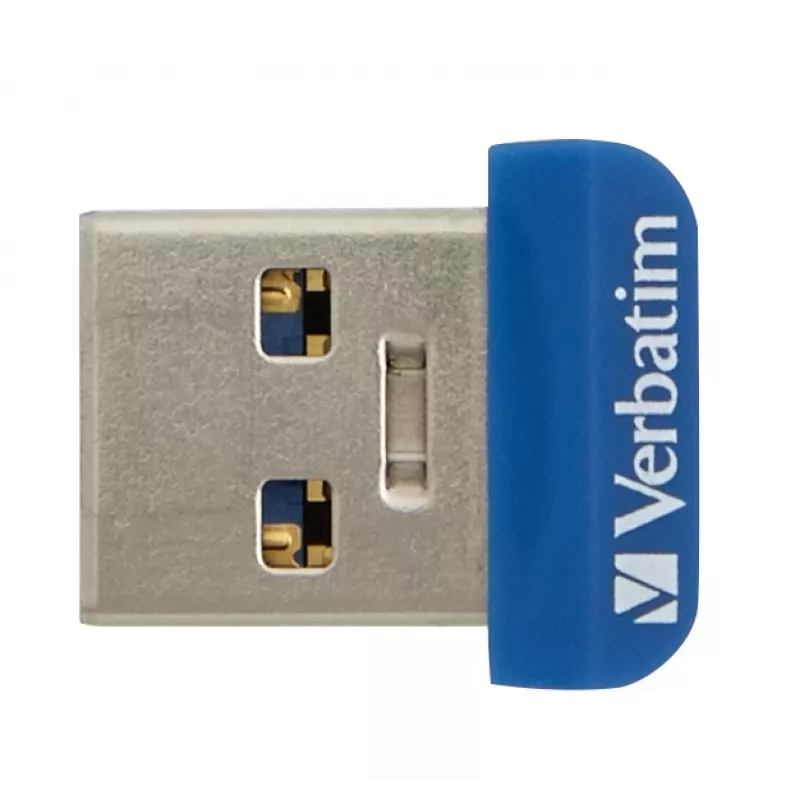 Verbatim Store 'n' Stay NANO - Pen drive USB 3.0 32 GB - azul, 32 GB, USB Type-A, 3.2 Gen 1 (3.1 Gen 1), com tampa, 3 g, azul