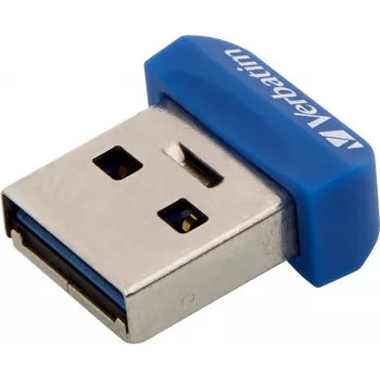 Verbatim Store 'n' Stay NANO - Pen drive USB 3.0 64 GB - azul, 64 GB, USB Type-A, 3.2 Gen 1 (3.1 Gen 1), com tampa, 3 g, azul