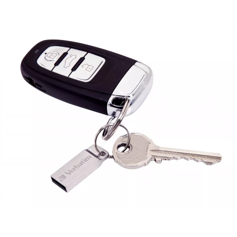 Pen drive VERBATIM Metal Executive 16 GB, USB 2.0 Type-A, prateado, sem tampa