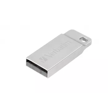 Verbatim Metal Executive – Pen drive 64 GB – prateado, 64 GB, USB Type-A, 2.0, sem tampa, 3,6 g, prateado