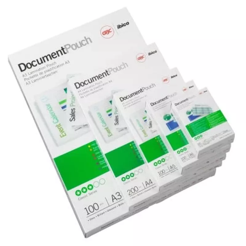 GBC películas de plastificação A4 75 micrómetros, brilhante, A4, 216 mm, 0,15 mm, 303 mm, 100 unid.