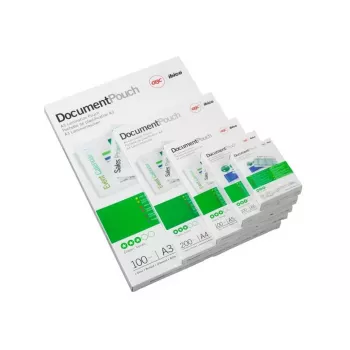 GBC películas de plastificação 54x86mm 250 mícron, brilhante, branco, polietileno, 54x86, 0,5 mm, 54 mm