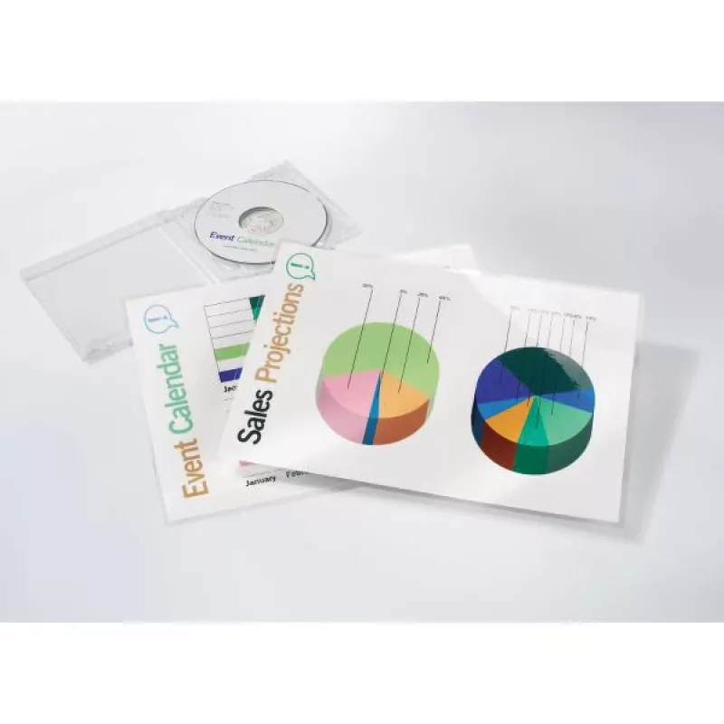 Películas de plastificação GBC A3 75 mícron, brilhante, transparente, A3, 303 mm, 0,15 mm, 426 mm