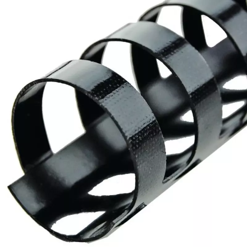 Encadernadores de pente GBC CombBind 19 mm A4 21R, preto, 180 folhas, policloreto de vinilo (PVC), A4, 1,9 cm, 990 g